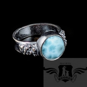 LARIMAR W DESZCZU SREBRA