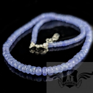 NASZYJNIK- FIOŁKOWE TANZANITY