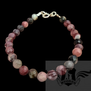 BRANSOLETA- BURGUNDOWE TURMALINY