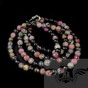 NASZYJNIK DŁUGIE TURMALINY